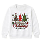Merry Christmas Three Trees Art Christmas Kids Sweatshirt