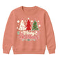 Merry Christmas Three Trees Art Christmas Kids Sweatshirt