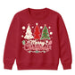 Merry Christmas Three Trees Art Christmas Kids Sweatshirt