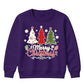Merry Christmas Three Trees Art Christmas Kids Sweatshirt