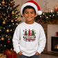 Merry Christmas Three Trees Art Christmas Kids Sweatshirt