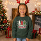 Merry Christmas Three Trees Art Christmas Kids Sweatshirt