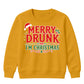 Merry Drunk Im Christmas Slogan Christmas Kids Sweatshirt