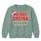 Merry Drunk Im Christmas Slogan Christmas Kids Sweatshirt