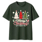 Merry Festive Three Trees Print Christmas Oversized T-Shirt