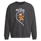 Merry Gingerbread Half Heart Christmas Oversized Sweatshirt