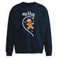 Merry Gingerbread Half Heart Christmas Oversized Sweatshirt