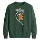 Merry Gingerbread Half Heart Christmas Unisex Sweatshirt