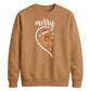Merry Gingerbread Half Heart Christmas Unisex Sweatshirt