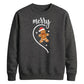 Merry Gingerbread Half Heart Christmas Unisex Sweatshirt