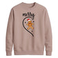 Merry Gingerbread Half Heart Christmas Unisex Sweatshirt