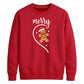Merry Gingerbread Half Heart Christmas Unisex Sweatshirt