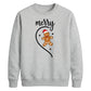 Merry Gingerbread Half Heart Christmas Unisex Sweatshirt