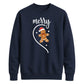 Merry Gingerbread Half Heart Christmas Unisex Sweatshirt