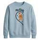 Merry Gingerbread Half Heart Christmas Unisex Sweatshirt