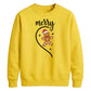 Merry Gingerbread Half Heart Christmas Unisex Sweatshirt