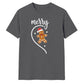Merry Gingerbread Man Half Heart Christmas Unisex T-Shirt