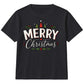Merry Holly Festive Trees Graphic Christmas Kids T-Shirt
