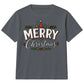 Merry Holly Festive Trees Graphic Christmas Kids T-Shirt