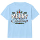 Merry Holly Festive Trees Graphic Christmas Kids T-Shirt