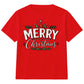 Merry Holly Festive Trees Graphic Christmas Kids T-Shirt