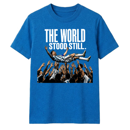 Messi Celebration World Stood Still Graphic Unisex T-Shirt