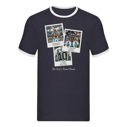 Messi Goat Grand Finale Qatar 2022 FIFA Unisex Ringer T-Shirt
