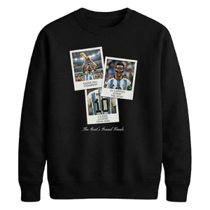 Messi Goat Qatar 2022 Polaroid Finale FIFA Unisex Sweatshirt