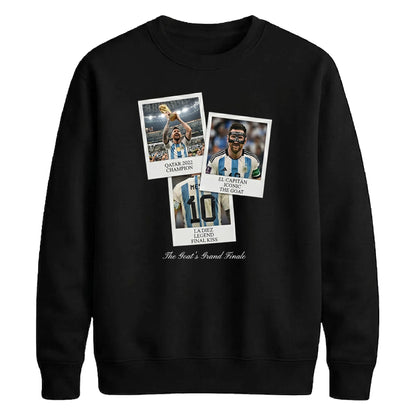 Messi Goat Qatar 2022 Polaroid Finale FIFA Unisex Sweatshirt