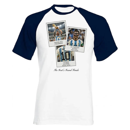 Messi Qatar 2022 Goat Grand Finale FIFA Unisex Baseball T-Shirt