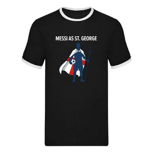 Messi St George Football Fan FIFA Ringer T-Shirt