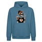 Messy bun iced coffee skeleton Halloween Oversized Hoodie