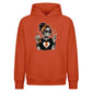 Messy bun iced coffee skeleton Halloween Oversized Hoodie