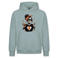 Messy bun iced coffee skeleton Halloween Oversized Hoodie