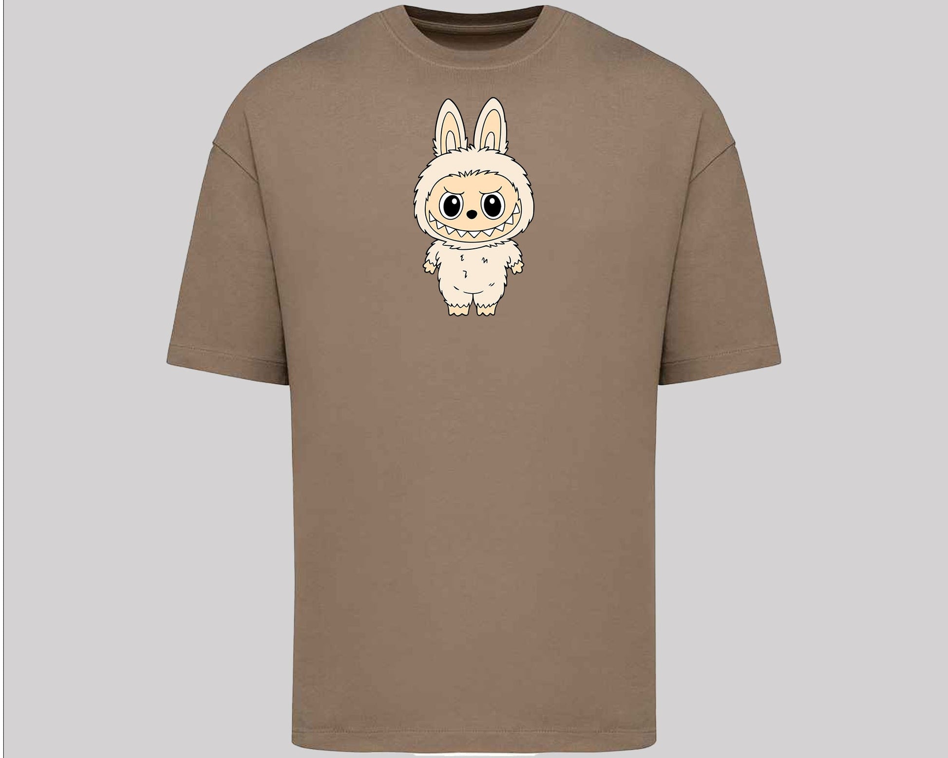 Labubu Oversized T-Shirt, Cute Streetwear Tee for Men & Women, 100% Organic Cotton Labubu Graphic Tee M8424