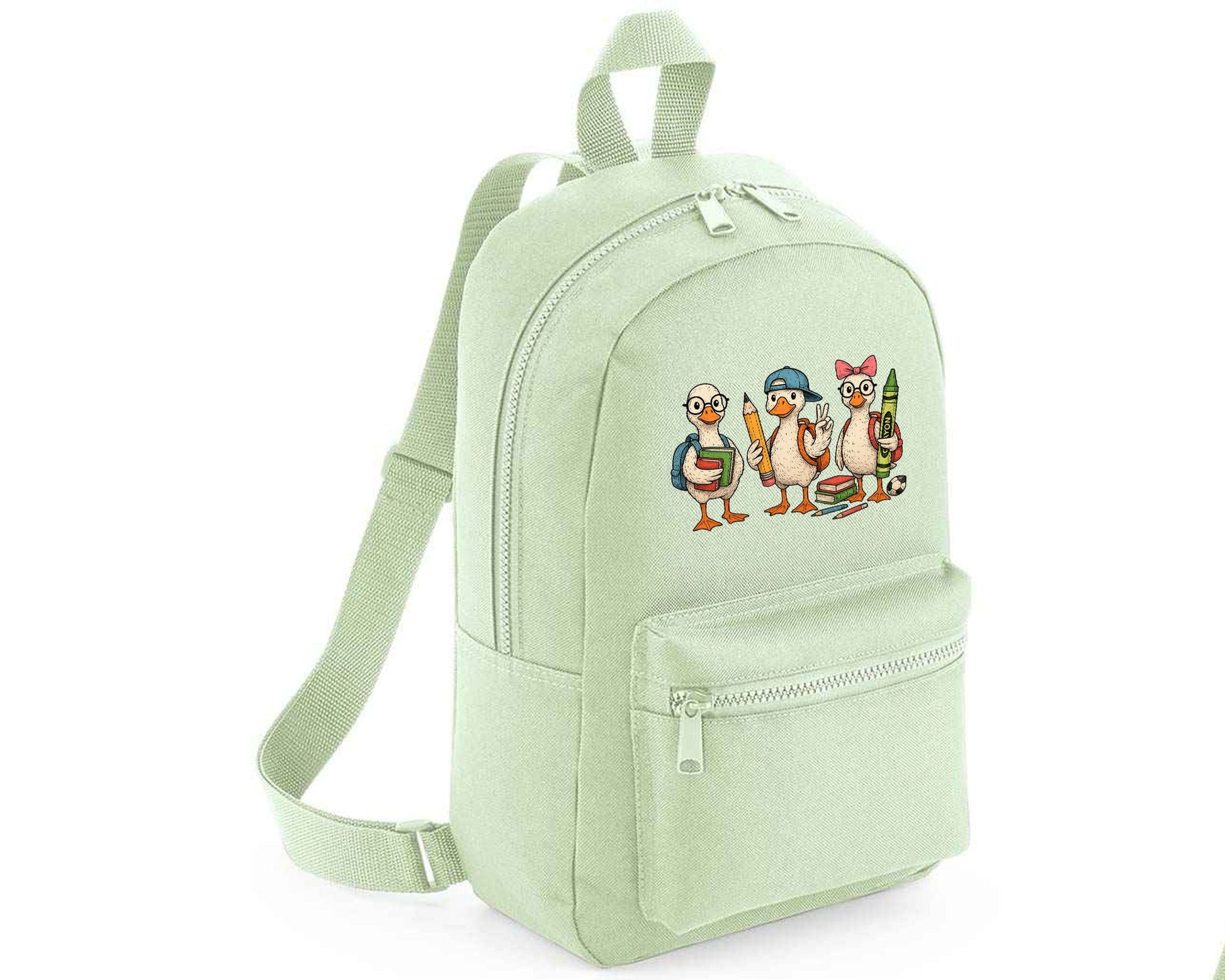 Back To School Duck Backpack, Funny & Trendy Fashion School Bag For Kids, Perfect Gift For Duck Lovers M8486