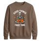 Mindful meditating skeleton yoga Halloween Unisex Sweatshirt