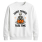Mindful meditating skeleton yoga Halloween Unisex Sweatshirt