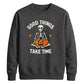 Mindful meditating skeleton yoga Halloween Unisex Sweatshirt
