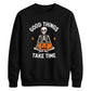 Mindful meditating skeleton yoga Halloween Unisex Sweatshirt