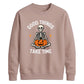 Mindful meditating skeleton yoga Halloween Unisex Sweatshirt