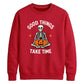 Mindful meditating skeleton yoga Halloween Unisex Sweatshirt