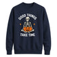 Mindful meditating skeleton yoga Halloween Unisex Sweatshirt