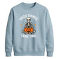 Mindful meditating skeleton yoga Halloween Unisex Sweatshirt