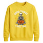 Mindful meditating skeleton yoga Halloween Unisex Sweatshirt