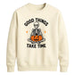 Mindful meditating skeleton yoga Halloween Unisex Sweatshirt
