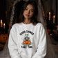 Mindful meditating skeleton yoga Halloween Unisex Sweatshirt