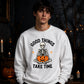 Mindful meditating skeleton yoga Halloween Unisex Sweatshirt