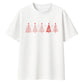 Minimal Line Art Trees Graphic Christmas Oversized T-Shirt