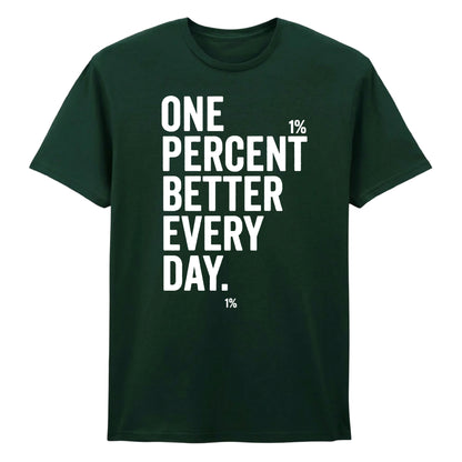 Minimal One Percent Better Every Day Graphic Unisex T-Shirt